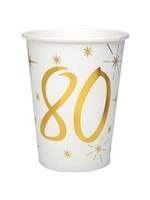 Santex CUPS 9OZ 80 YEARS GOLD (10)