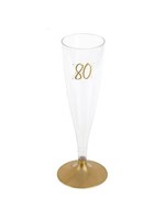 Santex 80 YEARS GOLD CHAMPAGNE FLUTE (6)