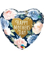 Qualatex BALLON MYLAR 18PO - HAPPY MOTHER'S DAY (FLORAL)