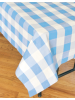 HAVERCAMP LINED PAPER TABLECLOTH - BLUE CHECK PATTERN