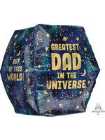 Anagram MYLAR ANGLEZ BALLOON - FATHER'S DAY - GREATEST DAD IN THE UNIVERSE