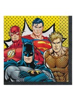 Amscan LUNCHEON NAPKINS (16) - JUSTICE LEAGUE