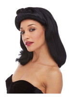 WESTBAY PERRUQUE HAUTE GAMME - 40'S PIN UP NOIR