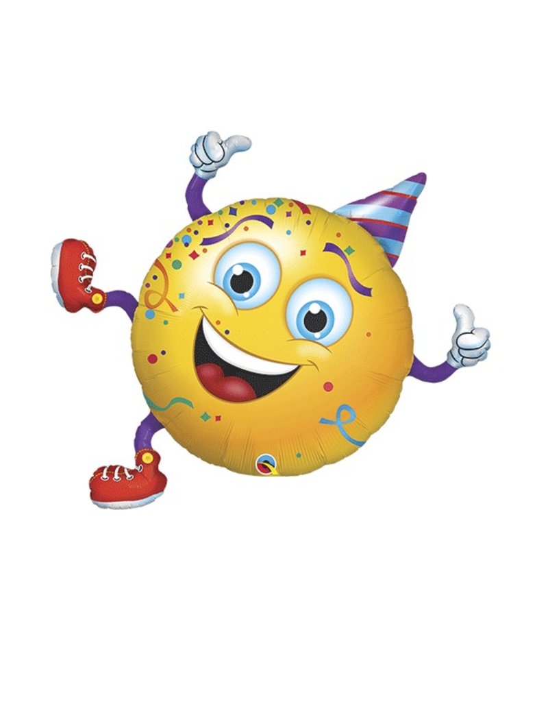Qualatex Ballon Mylar Supershape Emoji Fetard Party Shop