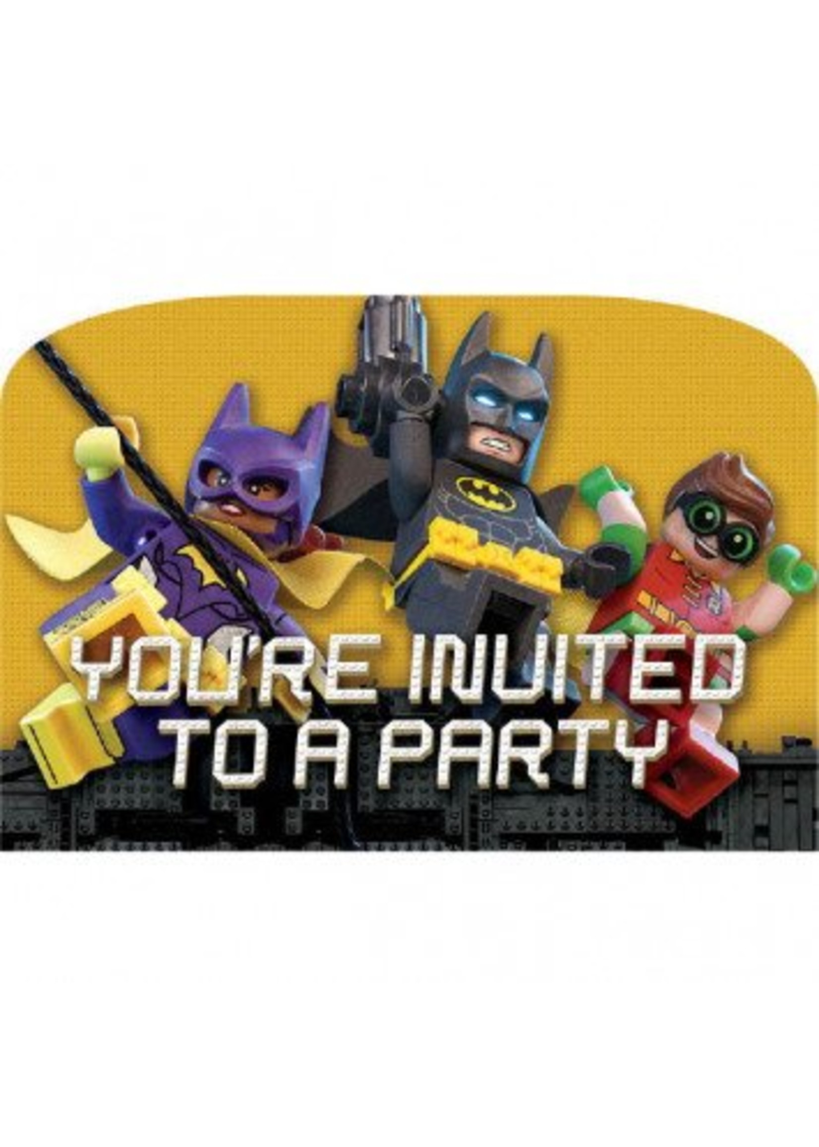 Amscan INVITATIONS - BATMAN LEGO (8)