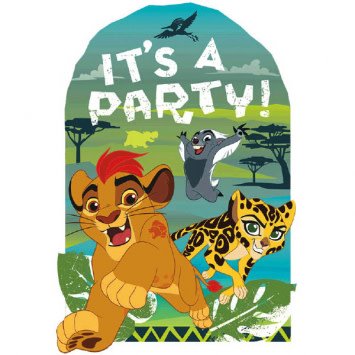 Invitations Disney La Garde Du Roi Lion 8 Party Shop