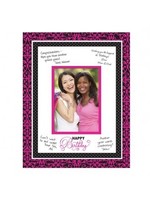 Amscan PINK AND BLACK AUTOGRAPH CARD