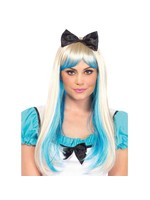 Leg Avenue ALICE WIG 2 TONE BLOND and BLUE WITH BUCKLE