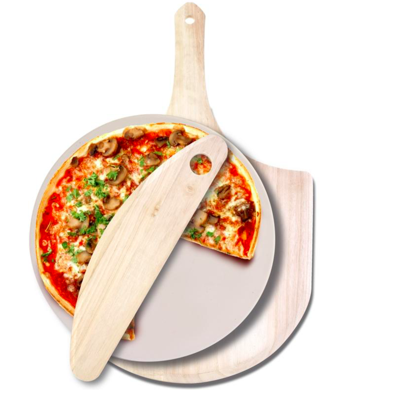 Danesco Pizza Stone & Paddle Set