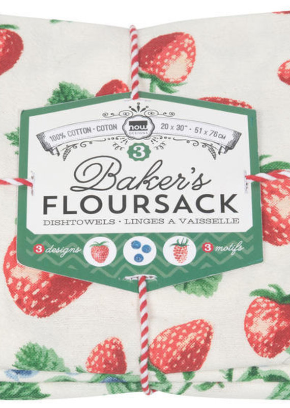 Danica/Now Designs Floursack - Berry Patch, set of 3