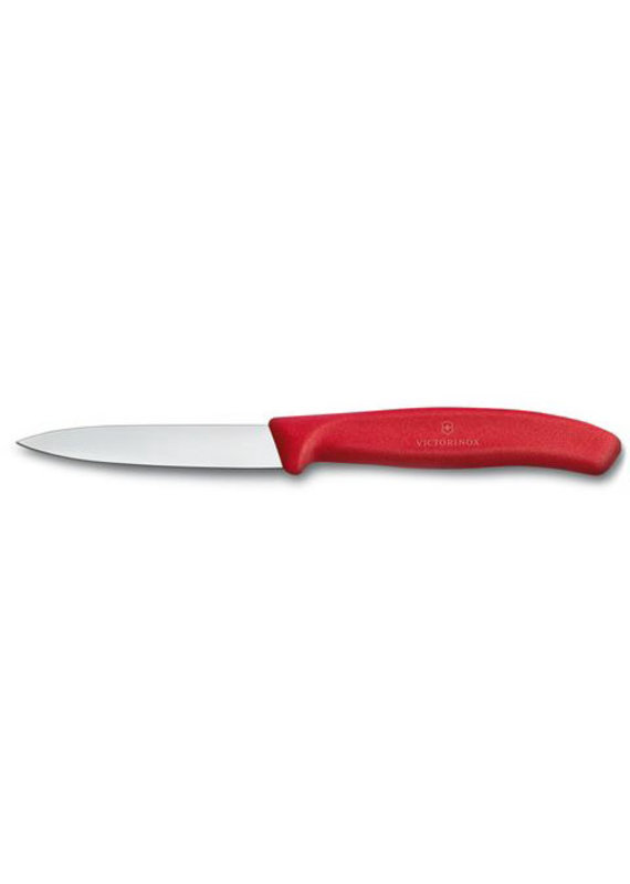 Victorinox Paring Knife 3.25" / 8cm Straight Blade, Spear Point Red