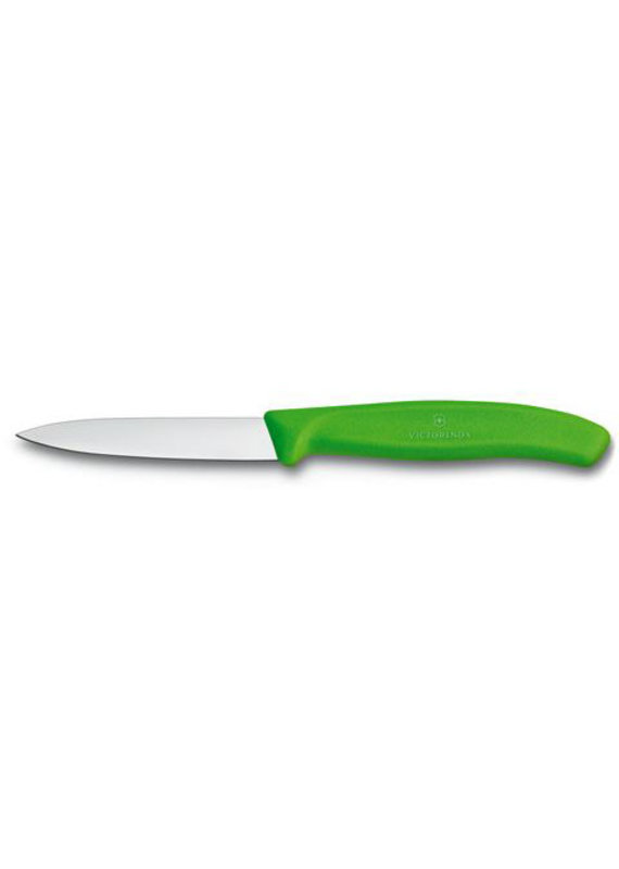 Victorinox Paring Knife 3.25" /  8cm Straight Blade, Spear Point Green