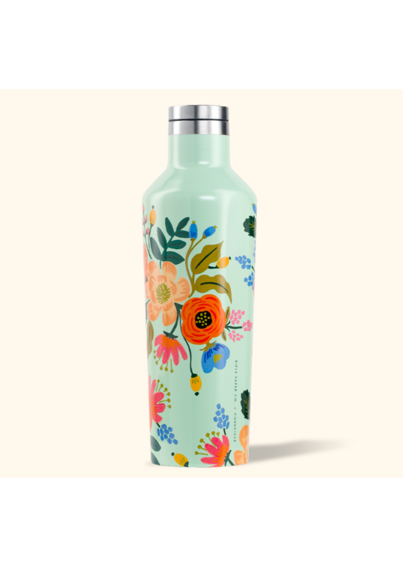 Corkcicle Corkcicle Canteen - 16oz Gloss Mint - Lively Floral Rifle Paper 475ml