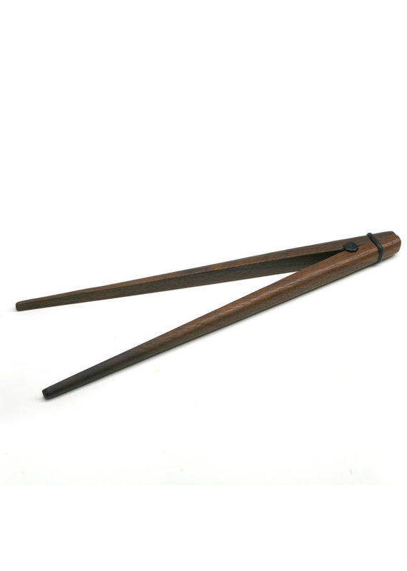 OXO Dark Acacia Wood Tongs - 22cm