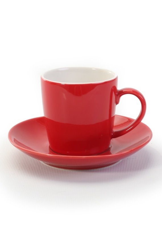 BIA Cordon Bleu Espresso Cup & Saucer - Red