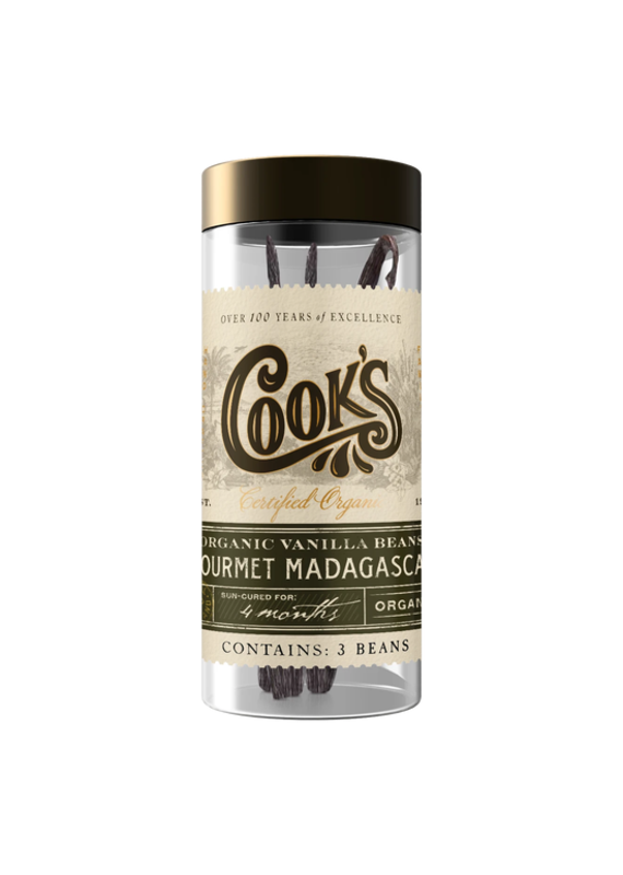 Cook Flavoring Company Cook's Gourmet Madagascar Vanilla Beans - 3 Beans
