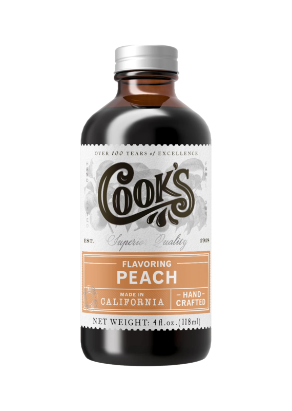 Cook Flavoring Company Natural Peach Flavouring 4oz