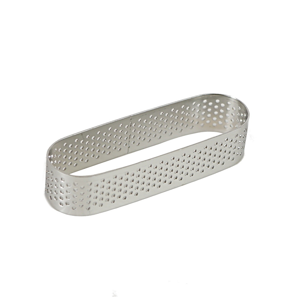 Oval Perforated Tart Ring 94mm x 28mm Maison Cookware + Bakeware