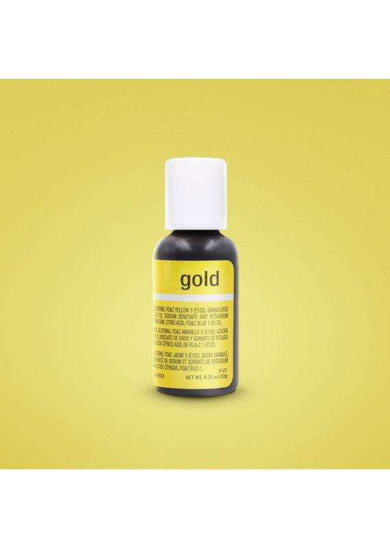 Chefmaster Liqua-Gel Food Colouring - 20ml - Gold