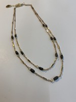 Halo Grey & Gold Necklace