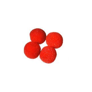1 inch Sponge Balls, Super Soft - Red by Magic By Gosh (M13)