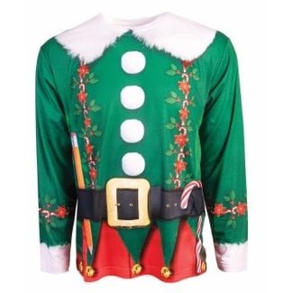 Forum Novelties Instant Elf Long Sleeve T-Shirt, Photo Realisitc, - Adult X-Large 46-48 by Forum Novelties