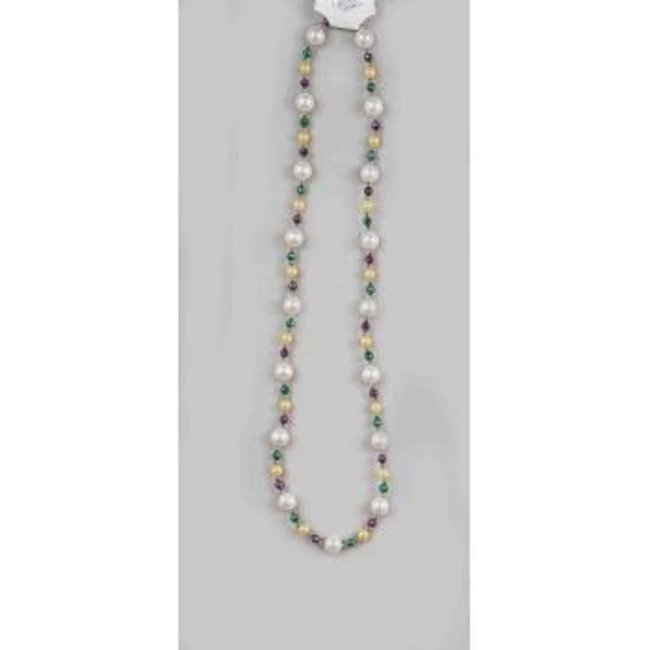 Forum Novelties Mardi Gras Beads 20mm Pearl 48 inch