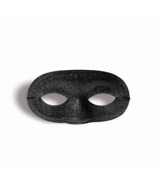 Forum Novelties Glitter Domino Mask - Black