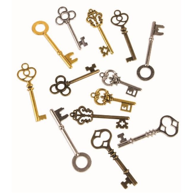 Steampunk Keys, 12 Piece by Forum Novelties