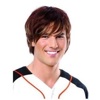 Deluxe Heartthrob Wig, Brown by Costume Culture By Franco LLC