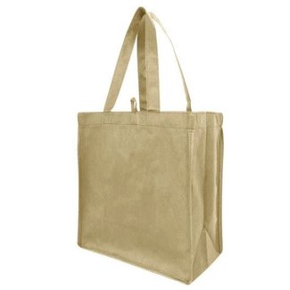 Tote Bag w/Handles - Khaki 11 x 11x 5.5