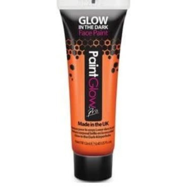PaintGlow Orange Neon UV Face and Body Paint - 13ml
