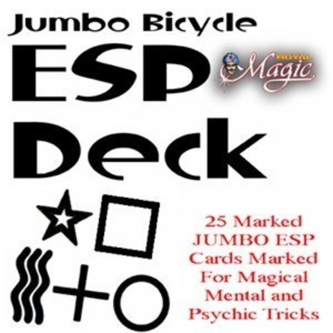 Jumbo Marked ESP Cards - Bicycle by Royal Magic