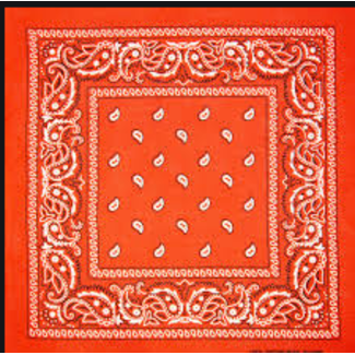 Orange Bandana, Cotton