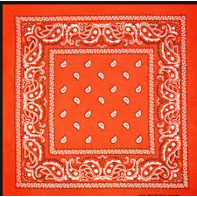 Orange Bandana, Cotton