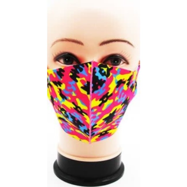 Face Mask Digital Camo, Assorted PINK Colors- 4