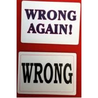 Wrong/Wrong Again Double Sided Card M10