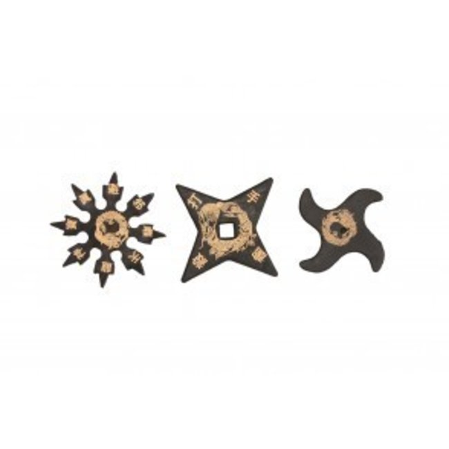 Throwing Stars, Rubber - 3 Piece Set 5 inch