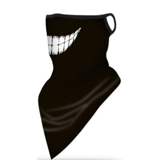 Neck Gaiter, Big Teeth Grinning