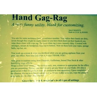 Ronjo Hand Gag Rag, Blank for customizing