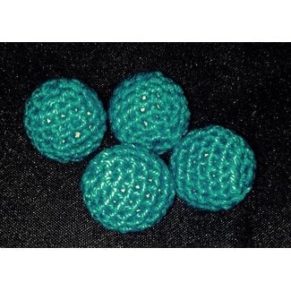 Ronjo Crocheted Balls Cork 4 pk, 1/2 inch - Turquoise (M8)