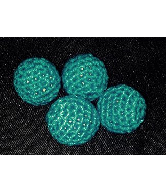 Ronjo Crocheted Balls Cork 4 pk, 1/2 inch - Turquoise (M8)