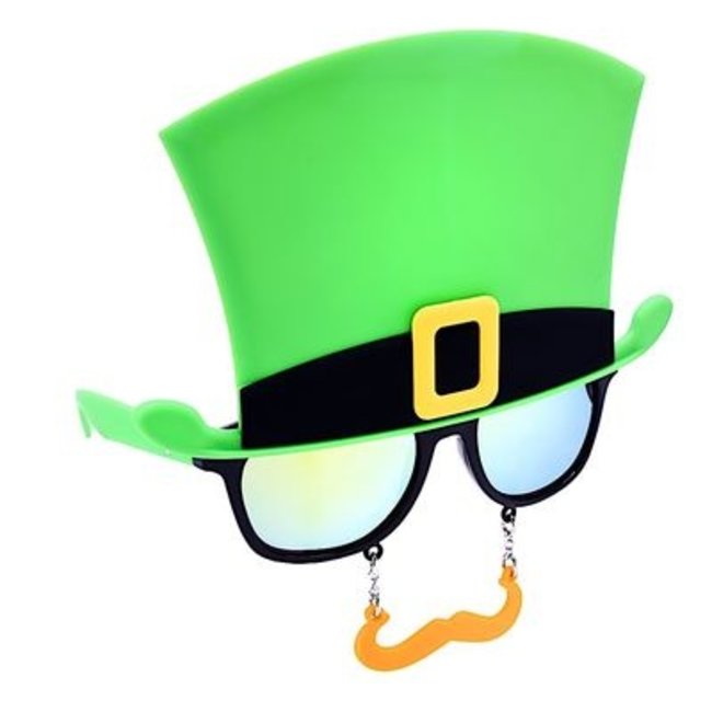 Sun-Staches Sunglasses St. Patrick’s St. Day Green Top Hat Sunstaches