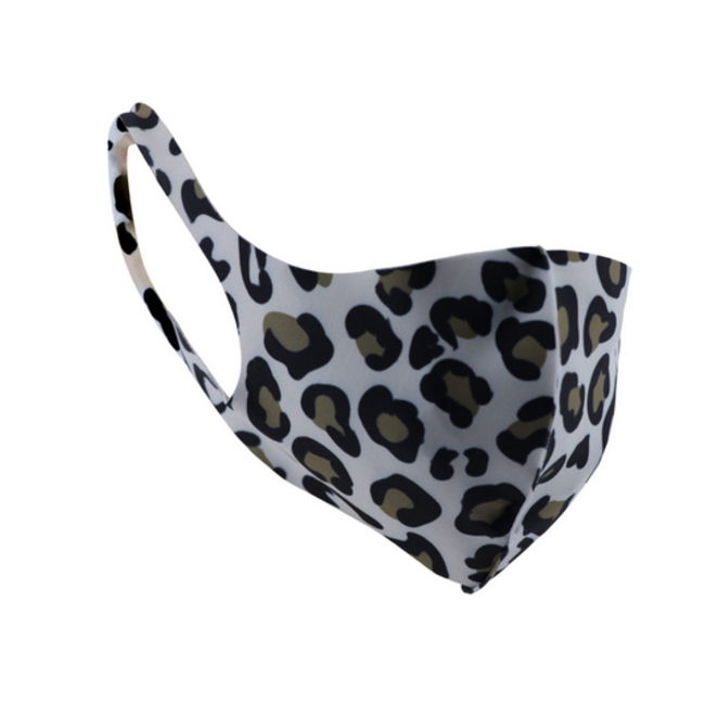 Face Mask Leopard Black/Brown Polyester- 5