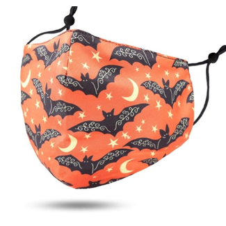Face Mask Halloween Bats, Cotton Washable/Reusable SL-15