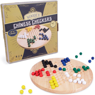 Chinese Checkers - Wooden Board and Marbles