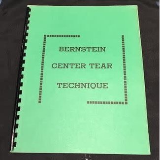 Book USED Bernstein Center Tear Technique by Bruce Bernstein 1980 Spiral VG