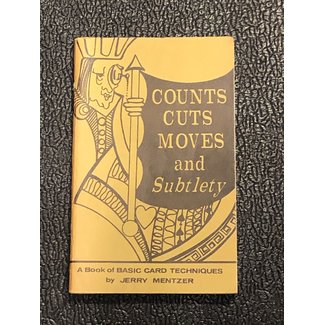 Used Book Counts Cuts Moves And Subtlety by Jerry Mentzer 1977 Soft Cover Pamphlet