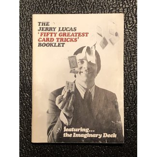 Used Book The Jerry Lucas Fifty Greatest Card Tricks Booklet by Jerry Lucas 1973 Soft Cover Pamphlet