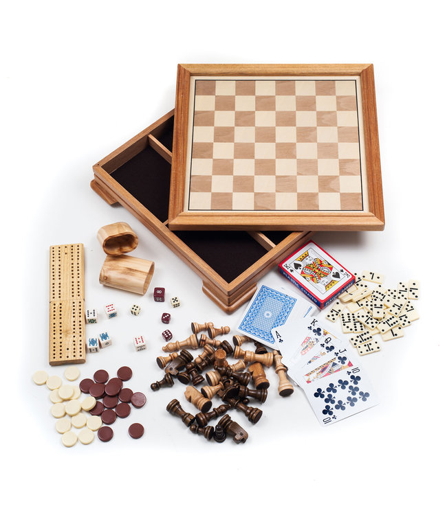 Deluxe 7-in-1 Game Set - Chess - Backgammon etc (345)